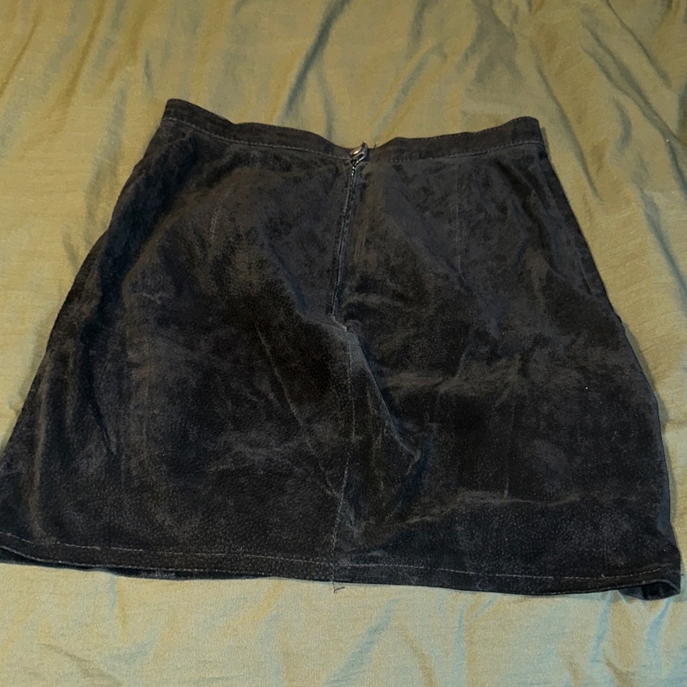 Phenix Dark Charcoal Mini Skirt